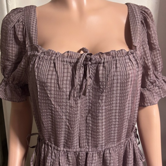 NWT MADWELL Women’s Square-Neck Tiered Midi Dress - Picture 7 of 15